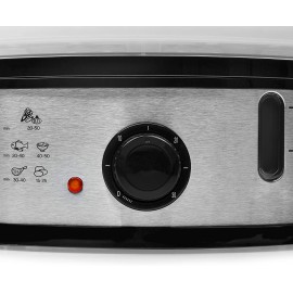 Cuiseur Vapeur TRISTAR 1200 Watts - 11 Litres - Silver (VS-3914) Cuiseur Vapeur TRISTAR 1200 Watts - 11 Litres - Silver (VS-3914)