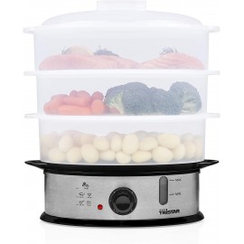 Cuiseur Vapeur TRISTAR 1200 Watts - 11 Litres - Silver (VS-3914) Cuiseur Vapeur TRISTAR 1200 Watts - 11 Litres - Silver (VS-3914)
