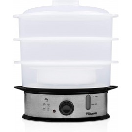Cuiseur Vapeur TRISTAR 1200 Watts - 11 Litres - Silver (VS-3914) Cuiseur Vapeur TRISTAR 1200 Watts - 11 Litres - Silver (VS-3914)