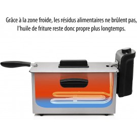 Friteuse TRISTAR - 2000 Watts - 3 Litres - Inox/Noir (FR-6946) Friteuse TRISTAR - 2000 Watts - 3 Litres - Inox/Noir (FR-6946)
