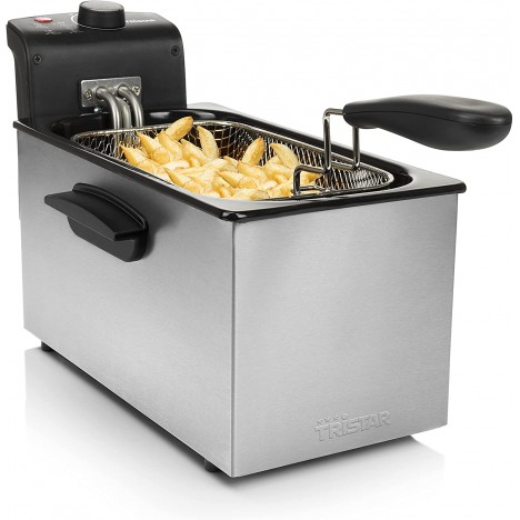 Friteuse TRISTAR - 2000 Watts - 3 Litres - Inox/Noir (FR-6946)