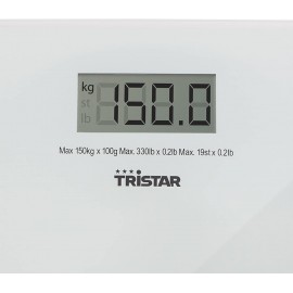 Pèse Personne TRISTAR Ultra Plat 150 KG - Blanc (WG-2419) Pèse Personne TRISTAR Ultra Plat 150 KG - Blanc (WG-2419)