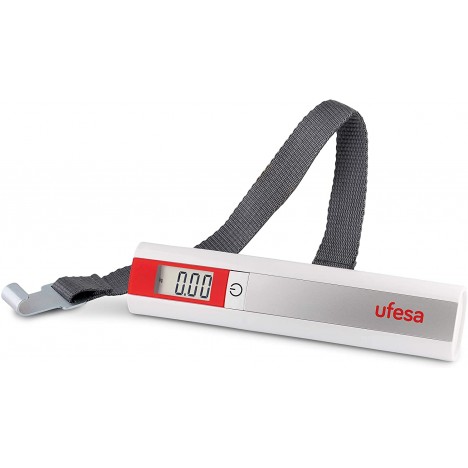 Pèse Bagage électronique UFESA - 50 Kg - Gris/Rouge (BV0505)