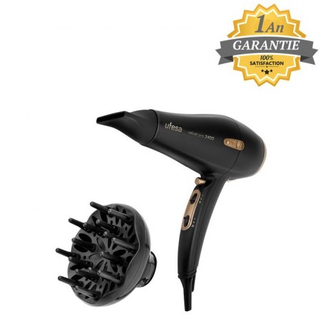 Sèche-Cheveux UFESA 2400W - Noir (SC8450)