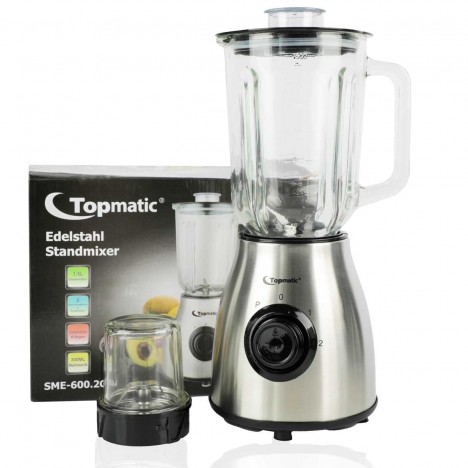 Blender 2en1 TOPMATIC - 600 Watt - 1.5L - Inox (SME-600.2)