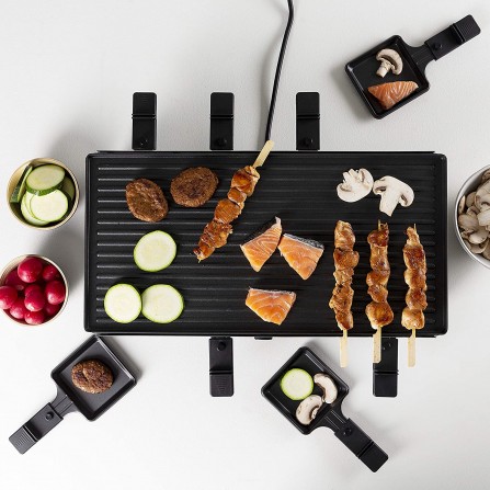 Appareil à Raclette TRISTAR - Réversible 4en1 - 1400 Watts - Noir (RA-2724) 2