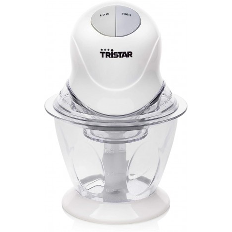 Mini Hachoir TRISTAR - 200 Watt - Blanc (BL-4009) Mini Hachoir TRISTAR - 200 Watt - Blanc (BL-4009)