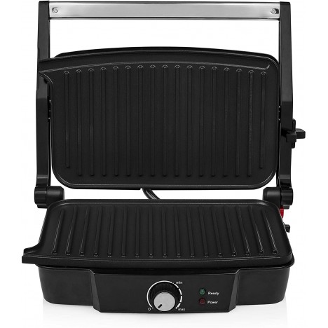 Machine à Panini et Grille-Viande TRISTAR - 1500 Watts - Noir (GR-2852) Machine à Panini et Grille-Viande TRISTAR - 1500 Watts - Noir (GR-2852)