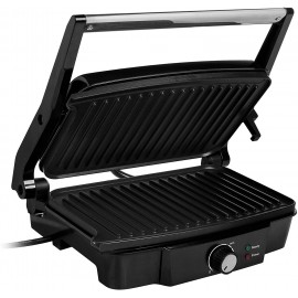 Machine à Panini et Grille-Viande TRISTAR - 1500 Watts - Noir (GR-2852) Machine à Panini et Grille-Viande TRISTAR - 1500 Watts - Noir (GR-2852)