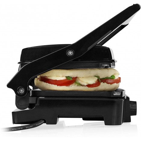 Machine à Panini et Grille-Viande TRISTAR - 1500 Watts - Noir (GR-2852) Machine à Panini et Grille-Viande TRISTAR - 1500 Watts - Noir (GR-2852)