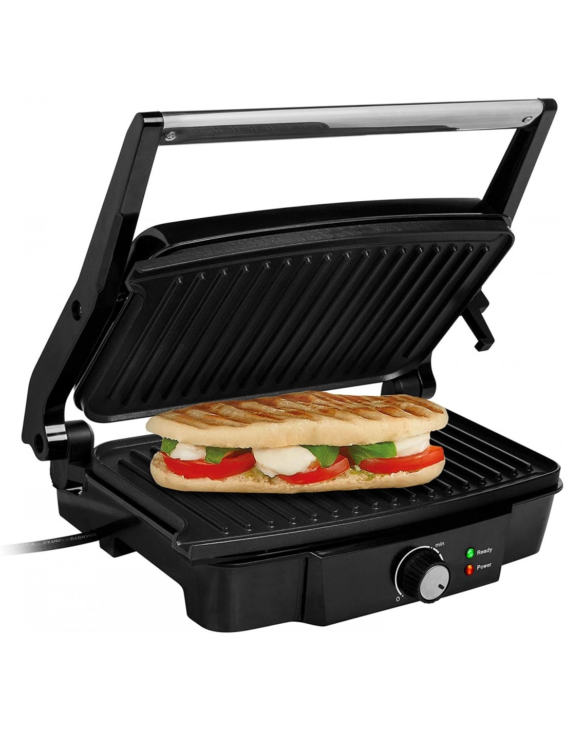 Grill Panini & Viande - Multifonction - Gc241D12 - 2000W - Noir/Silver -  Prix en Algérie