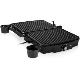 Appareil à Grill de Contact avec Ouverture à 180° - 2000 Watts - Noir (GR-2853)