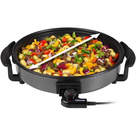 Poêle électrique TRISTAR 30cm - 1500 Watts - Gris (PZ-2963)