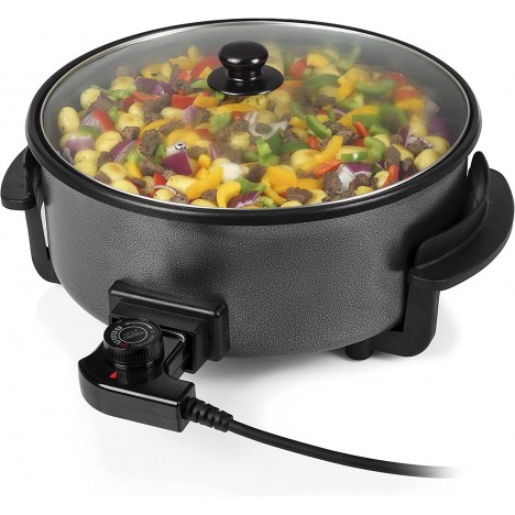 Poêle électrique TRISTAR 30cm - 5 Litres - 1500 Watts - Gris (PZ-9135) Poêle électrique TRISTAR 30cm - 5 Litres - 1500 Watts - Gris (PZ-9135)