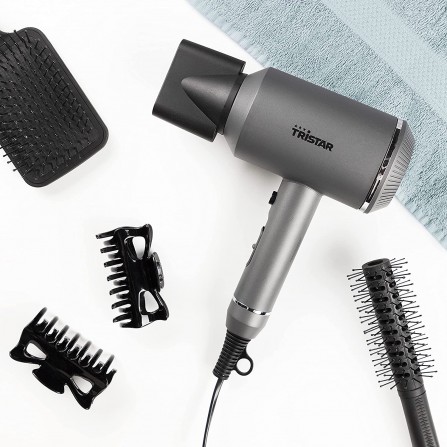 Sèche-Cheveux TRISTAR Turbo Compact - 1600 Watts - Gris (HD-2326) 2