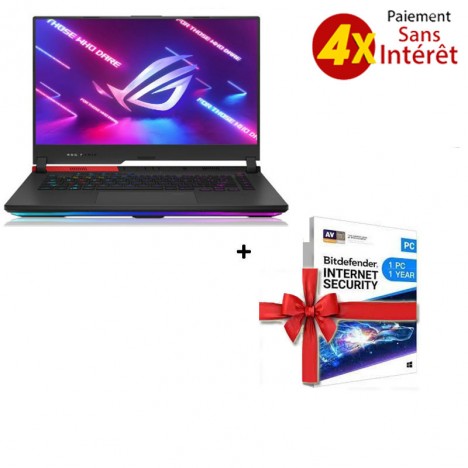 Pc Portable ASUS ROG Strix G15 AMD Ryzen 7 4800H - 16Go - 512Go SSD - Gris (G513IH-HN004T-16)