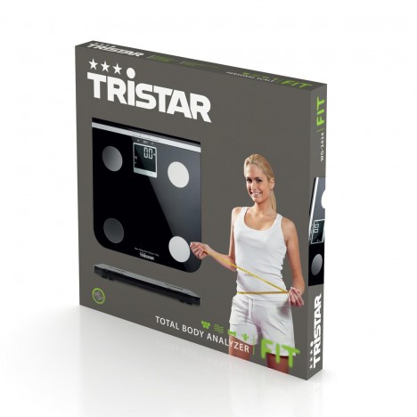 Pèse-Personne TRISTAR avec Analyse Corporelle - 150Kg - Noir (WG-2424) Pèse-Personne TRISTAR avec Analyse Corporelle - 150Kg - Noir (WG-2424)