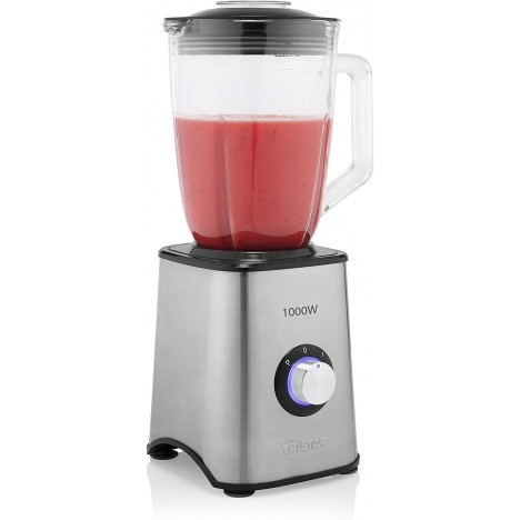 Blender TRISTAR 1000 Watts - 1.5 Litres - Bol en Verre - Inox (BL-4471)