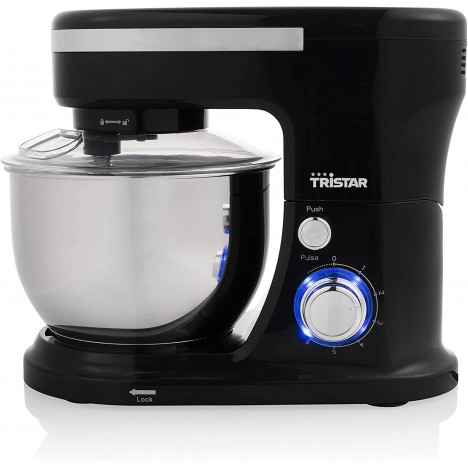 Robot Pâtissier TRISTAR - 4 Litres - 1000 Watts - Noir (MX-4837)