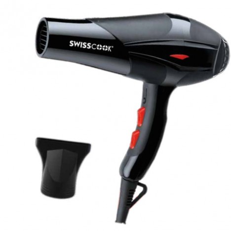 Sèche Cheveux SWISSCOOK - 2500 Watts - Noir (HD-7113) Sèche Cheveux SWISSCOOK - 2500 Watts - Noir (HD-7113)
