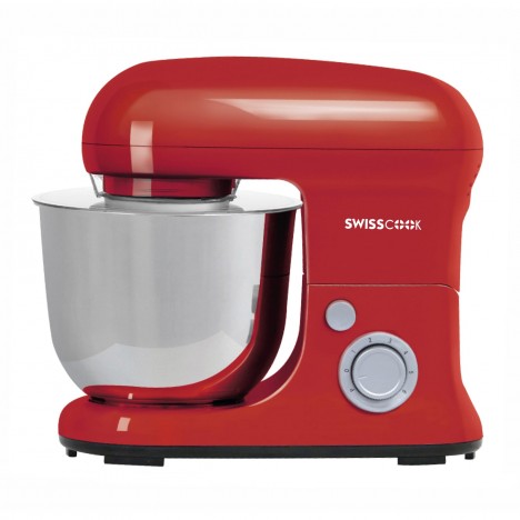 Robot Pétrin SWISSCOOK - Multifonctions 1300 Watts - Rouge (RP-8012)