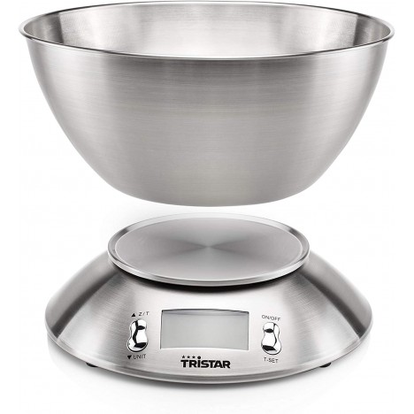 Balance de Cuisine TRISTAR - 5 kg - Acier Inoxydable (KW-2436)