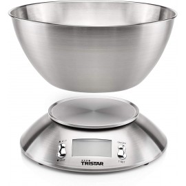 Balance de Cuisine TRISTAR - 5 kg - Acier Inoxydable (KW-2436)