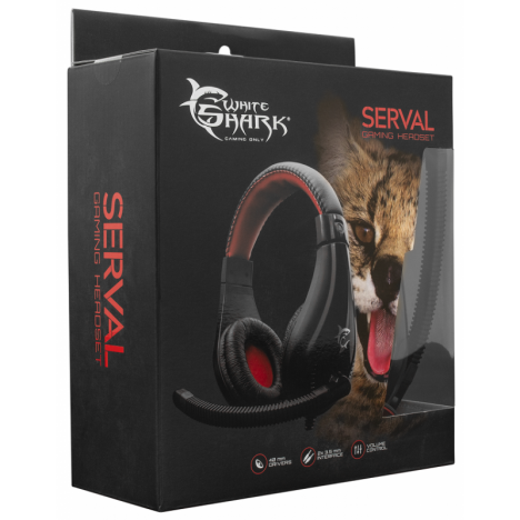 Casque Gaming WHITE SHARK Serval Casque Gaming WHITE SHARK Serval