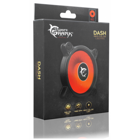 Ventilateur De Processeur WHITE SHARK Dash / Led Rouge Ventilateur De Processeur WHITE SHARK Dash / Led Rouge