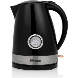 Bouilloire + Thermomètre TRISTAR - 1,7 Litres - 2200 Watts - Noir (WK-1341) Bouilloire + Thermomètre TRISTAR - 1,7 Litres - 2200 Watts - Noir (WK-1341)