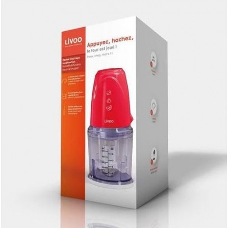 Hachoir électrique Multifonction LIVOO 0,5 L - Rouge (DOP207R) 2