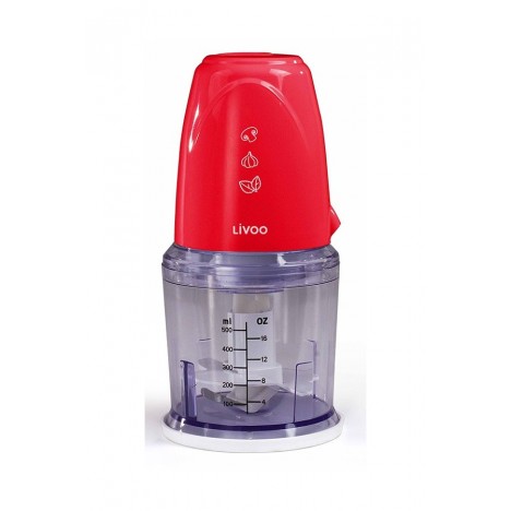 Hachoir électrique Multifonction LIVOO 0,5 L - Rouge (DOP207R)