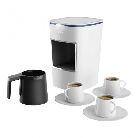 Machine à Café BEKO Turc - 670 Watts - 3 Tasses - Blanc (BKK-2300) Machine à Café BEKO Turc - 670 Watts - 3 Tasses - Blanc (BKK-2300)