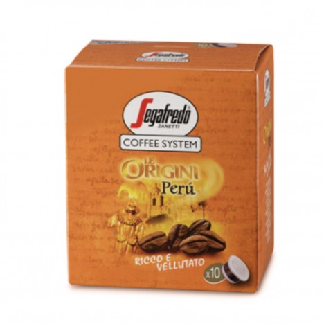 Paquet de 10 Capsules Café SEGAFREDO - Origine Péru (PERU)