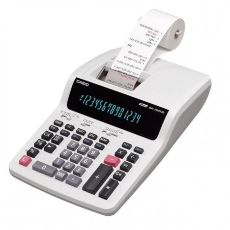 Calculatrice Imprimante CASIO DR-140TM 14 Chiffres - Blanc prix tunisie
