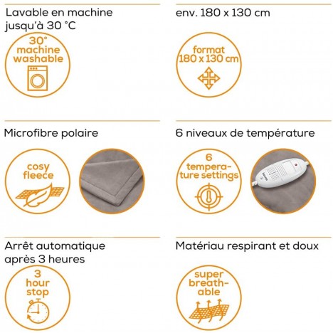 Couverture chauffante BEURER HD 75 Cosy Nordic prix Couverture chauffante BEURER HD 75 Cosy Nordic prix