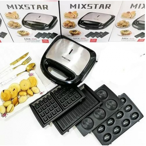 Appareil MIXSTAR 4 En 1 - 800 Watts Panini - Zouza - Gaufre - Maamoul (MIX-929) Appareil MIXSTAR 4 En 1 - 800 Watts Panini - Zouza - Gaufre - Maamoul (MIX-929)