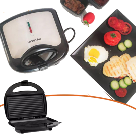 Appareil Panini MIXSTAR - 800 Watts - Noir (MIX-819G) Appareil Panini MIXSTAR - 800 Watts - Noir (MIX-819G)