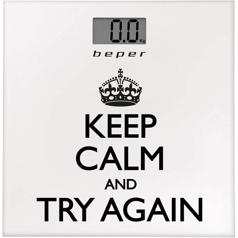Pèse Personne BEPER Keep Calm 180 kg - Blanc (40.821)