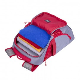 Sac à Dos RIVACASE Pour Pc Portable 15.6" - Gris & Rouge Sac à Dos RIVACASE Pour Pc Portable 15.6" - Gris & Rouge