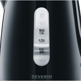 Bouilloire SEVERIN Sans Fil - 1000 Watts - 1 Litre - Noir (WK3410) Bouilloire SEVERIN Sans Fil - 1000 Watts - 1 Litre - Noir (WK3410)