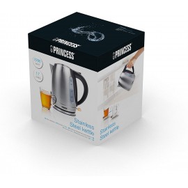 Bouilloire électrique PRINCESS - 2200 Watts - 1,7 Litres - Inox (236018)