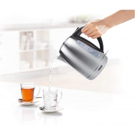 Bouilloire électrique PRINCESS - 2200 Watts - 1,7 Litres - Inox (236018)