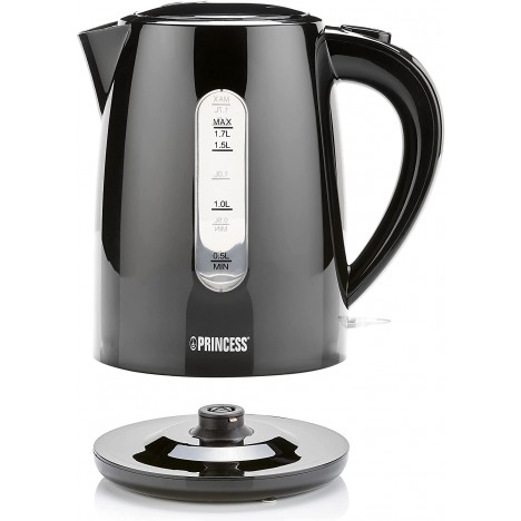 Bouilloire électrique PRINCESS - 2200 Watts - 1,7 Litres - Noir (236017) Bouilloire électrique PRINCESS - 2200 Watts - 1,7 Litres - Noir (236017)
