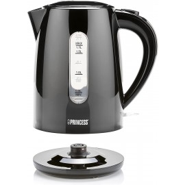 Bouilloire électrique PRINCESS - 2200 Watts - 1,7 Litres - Noir (236017) Bouilloire électrique PRINCESS - 2200 Watts - 1,7 Litres - Noir (236017)