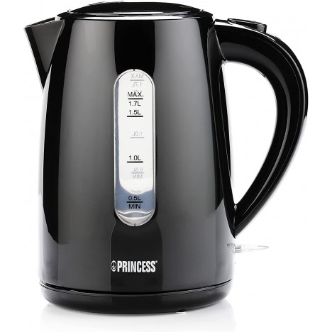 Bouilloire électrique PRINCESS - 2200 Watts - 1,7 Litres - Noir (236017) Bouilloire électrique PRINCESS - 2200 Watts - 1,7 Litres - Noir (236017)