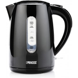 Bouilloire électrique PRINCESS - 2200 Watts - 1,7 Litres - Noir (236017) Bouilloire électrique PRINCESS - 2200 Watts - 1,7 Litres - Noir (236017)