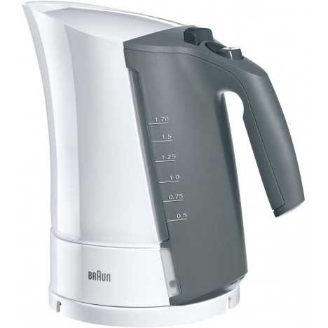 Bouilloire BRAUN Multiquick 3 - 2200 Watts - 1.7 Litres - Blanc (WK300)