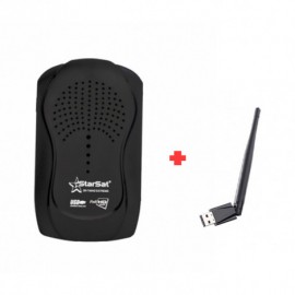Récepteur STARSAT T50 + Clé Wifi + Abonnement IPTV 12 Mois