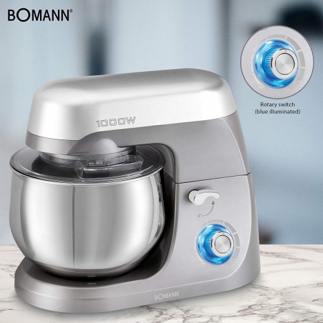 Robot Multifonction BOMANN - 1000 Watts - 5 Litres - Gris (KM6009 CB)